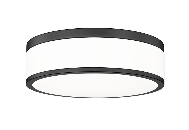 Z-Lite 1012F12-MB-LED LED Flush Mount, Matte Black