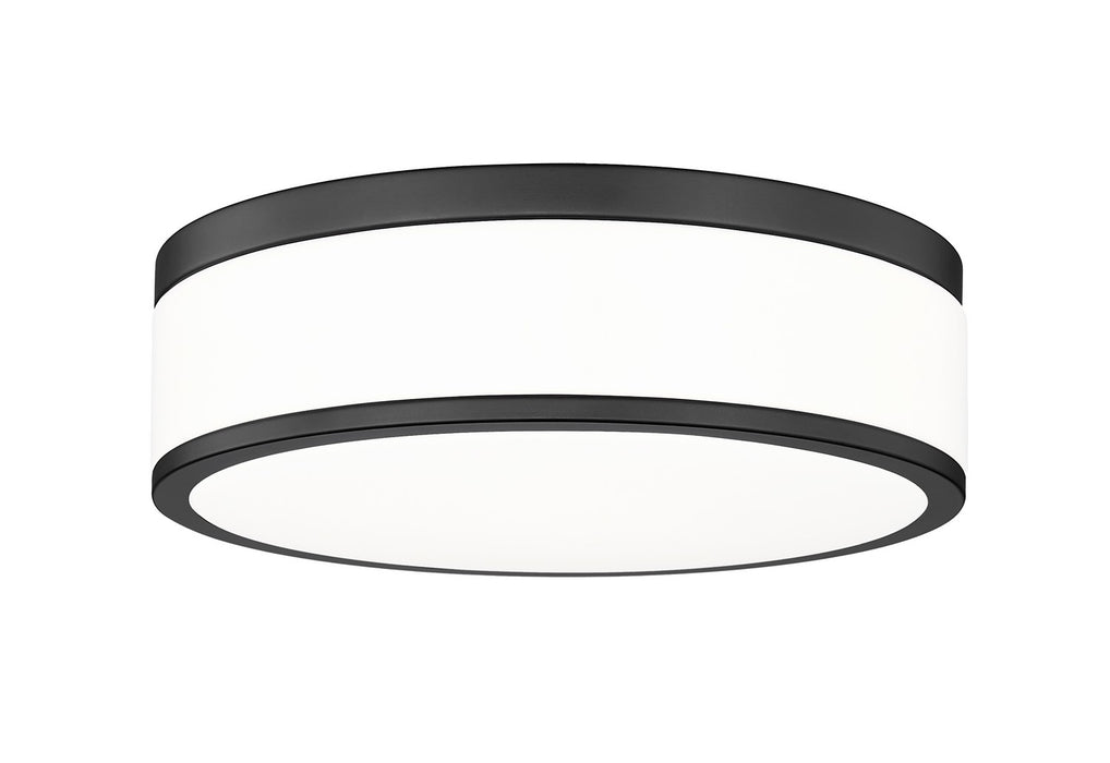 Z-Lite 1012F12-MB-LED LED Flush Mount, Matte Black