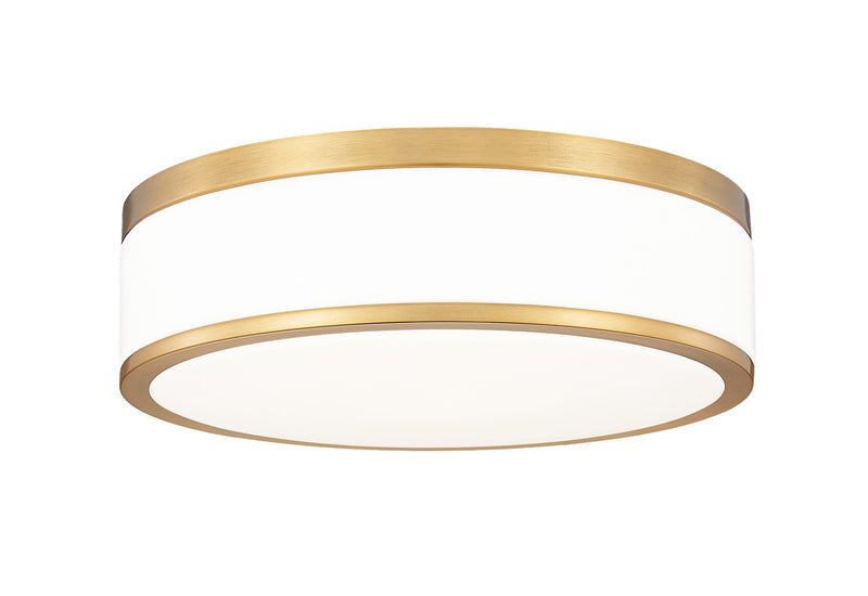 Z-Lite 1012F12-MGLD-LED LED Flush Mount, Modern Gold