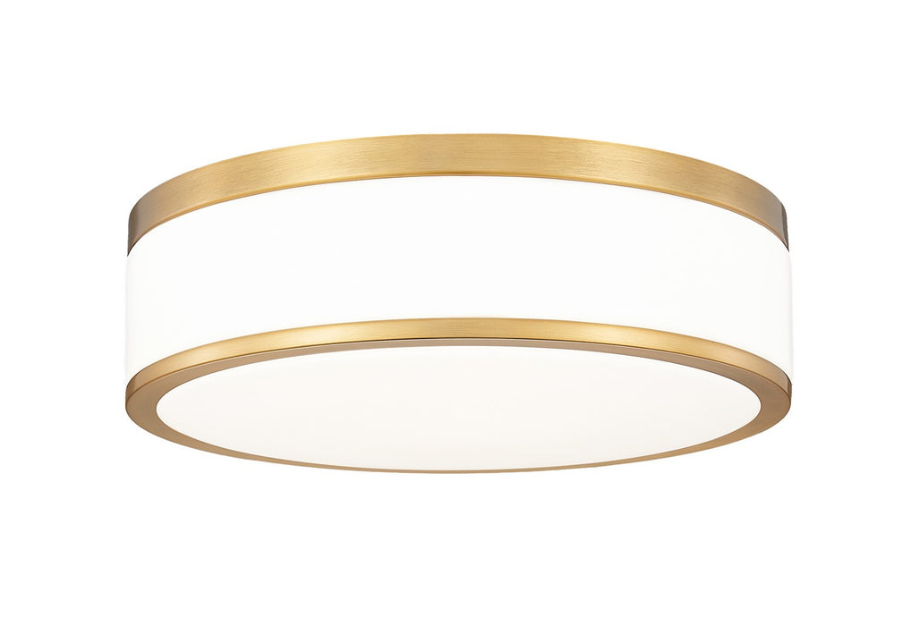 Z-Lite 1012F12-MGLD-LED LED Flush Mount, Modern Gold