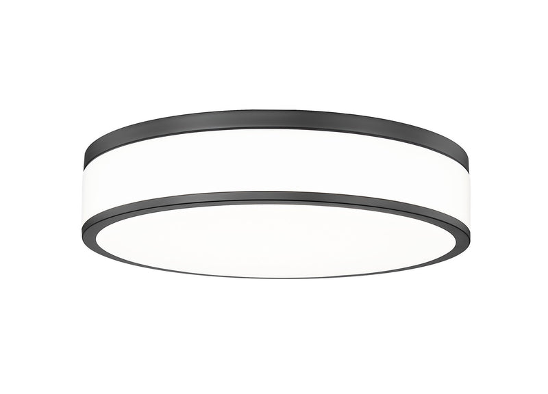 Z-Lite 1012F16-MB-LED LED Flush Mount, Matte Black