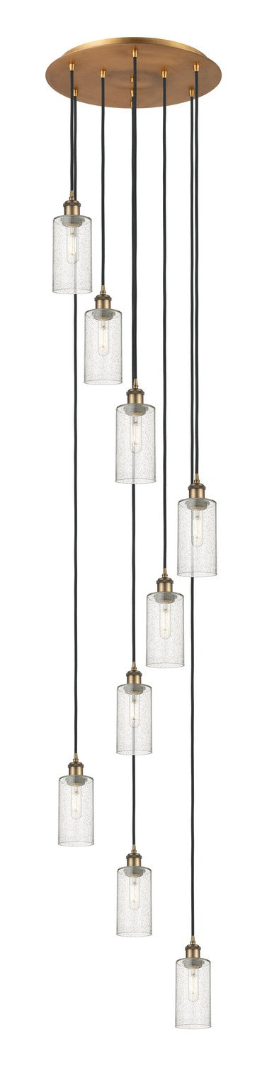 Innovations 119B-9P-BB-G434-7SDY Nine Light Pendant, Brushed Brass