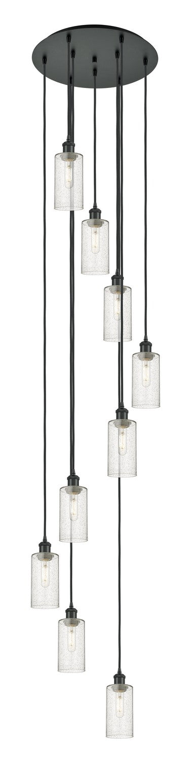 Innovations 119B-9P-BK-G434-7SDY Nine Light Pendant, Matte Black
