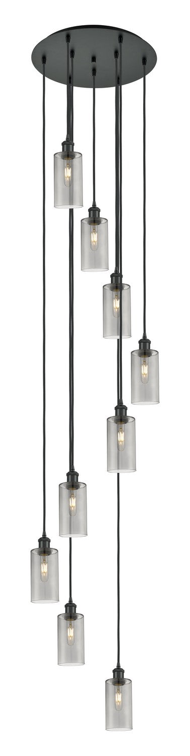 Innovations 119B-9P-BK-G434-7SM Nine Light Pendant, Matte Black