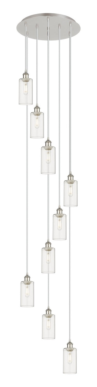 Innovations 119B-9P-PN-G434-7CL Nine Light Pendant, Polished Nickel