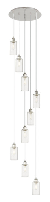 Innovations 119B-9P-PN-G434-7CL Nine Light Pendant, Polished Nickel