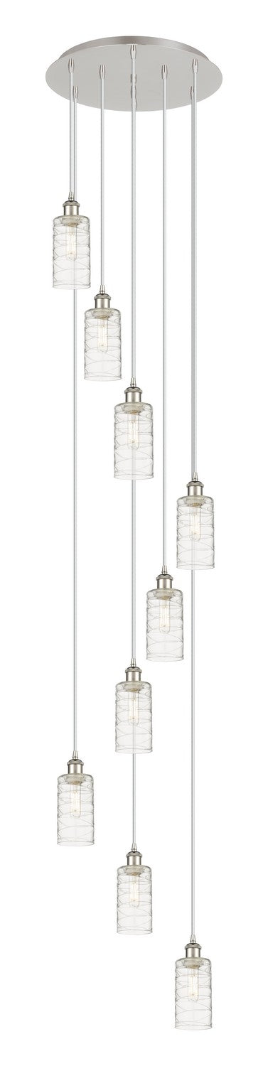 Innovations 119B-9P-PN-G434-7DE Nine Light Pendant, Polished Nickel