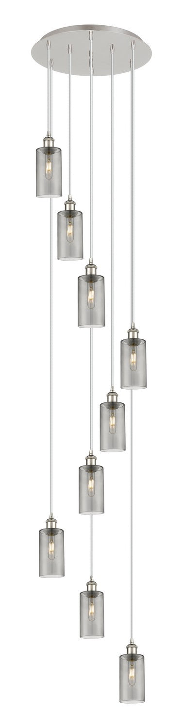 Innovations 119B-9P-PN-G434-7SM Nine Light Pendant, Polished Nickel