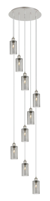 Innovations 119B-9P-PN-G434-7SM Nine Light Pendant, Polished Nickel