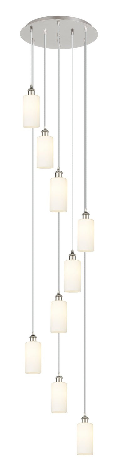 Innovations 119B-9P-PN-G434-7WH Nine Light Pendant, Polished Nickel