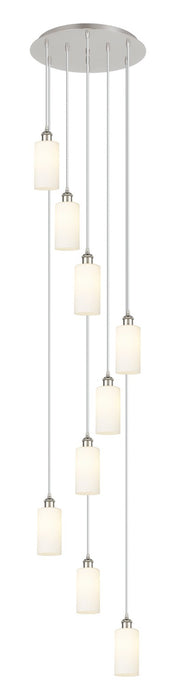 Innovations 119B-9P-PN-G434-7WH Nine Light Pendant, Polished Nickel