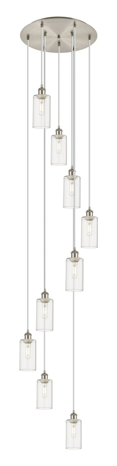 Innovations 119B-9P-SN-G434-7CL Nine Light Pendant, Brushed Satin Nickel