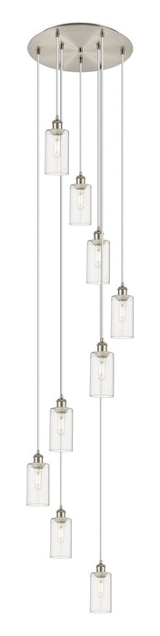 Innovations 119B-9P-SN-G434-7CL Nine Light Pendant, Brushed Satin Nickel