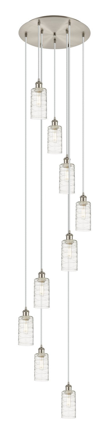 Innovations 119B-9P-SN-G434-7DE Nine Light Pendant, Brushed Satin Nickel