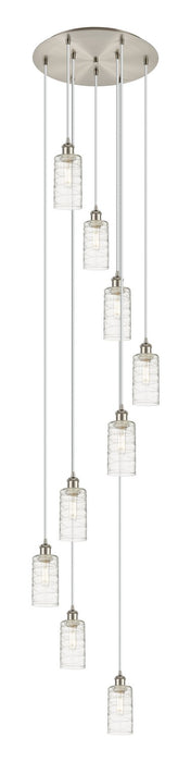 Innovations 119B-9P-SN-G434-7DE Nine Light Pendant, Brushed Satin Nickel