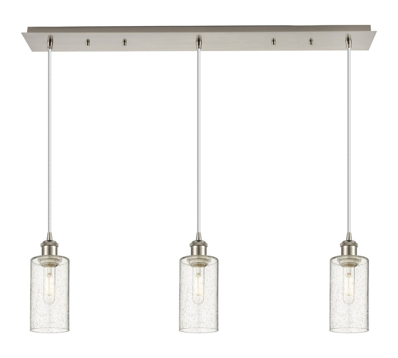 Innovations 123B-3P-SN-G434-7SDY Three Light Linear Pendant, Brushed Satin Nickel