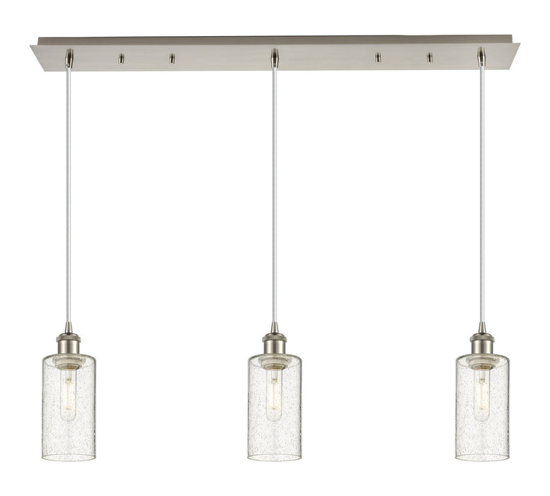 Innovations 123B-3P-SN-G434-7SDY Three Light Linear Pendant, Brushed Satin Nickel