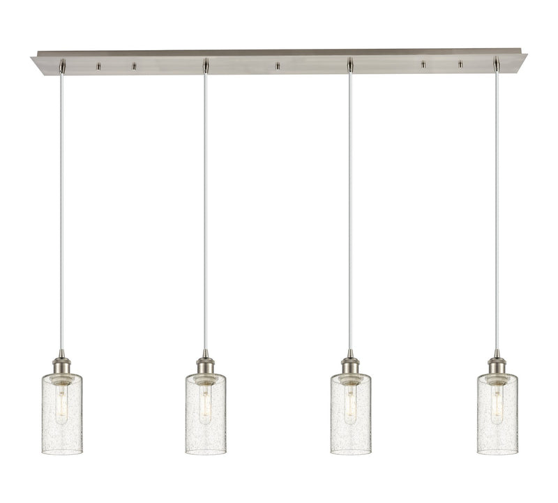 Innovations 124B-4P-SN-G434-7SDY Four Light Linear Pendant, Brushed Satin Nickel