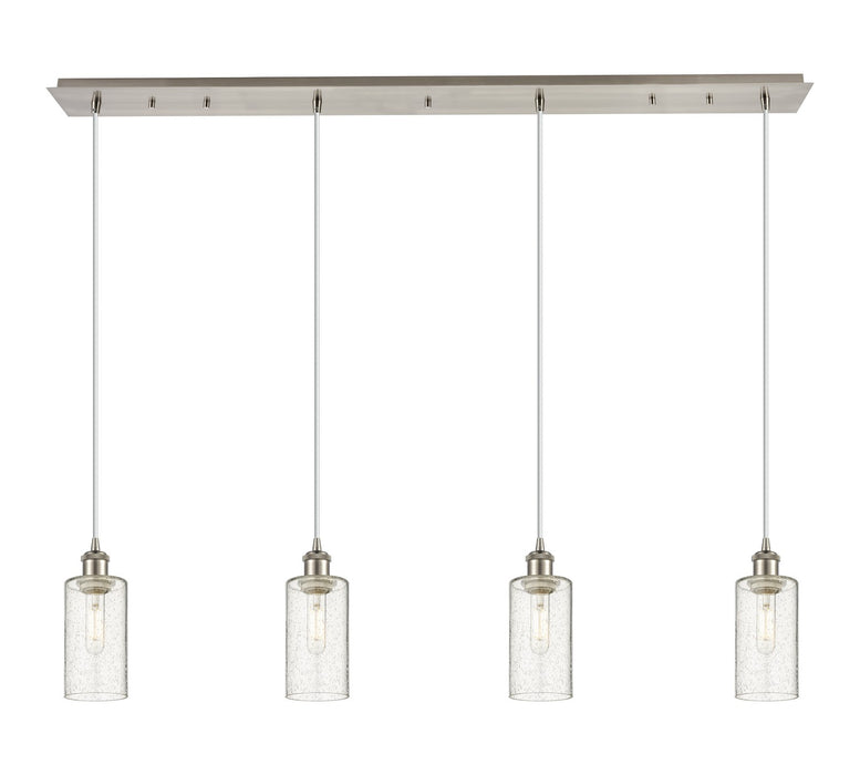 Innovations 124B-4P-SN-G434-7SDY Four Light Linear Pendant, Brushed Satin Nickel