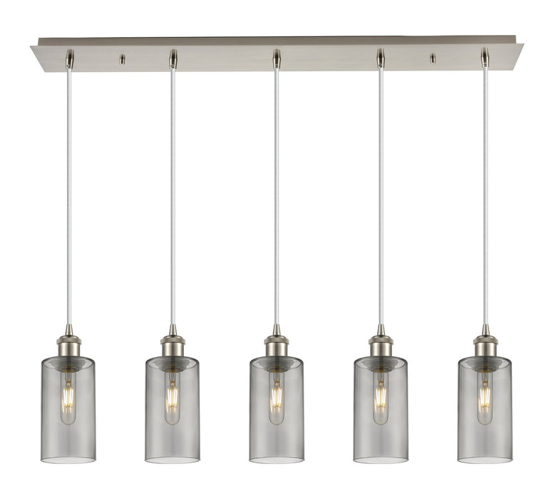 Innovations 125B-5P-SN-G434-7SM Five Light Linear Pendant, Brushed Satin Nickel