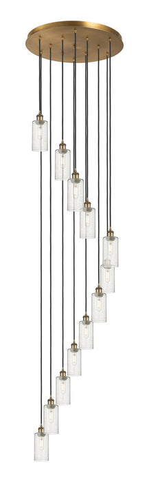 Innovations 126B-12P-BB-G434-7SDY 12 Light Pendant, Brushed Brass