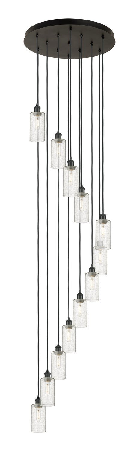 Innovations 126B-12P-BK-G434-7SDY 12 Light Pendant, Matte Black