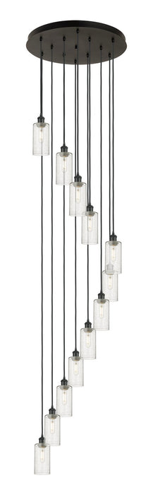 Innovations 126B-12P-BK-G434-7SDY 12 Light Pendant, Matte Black