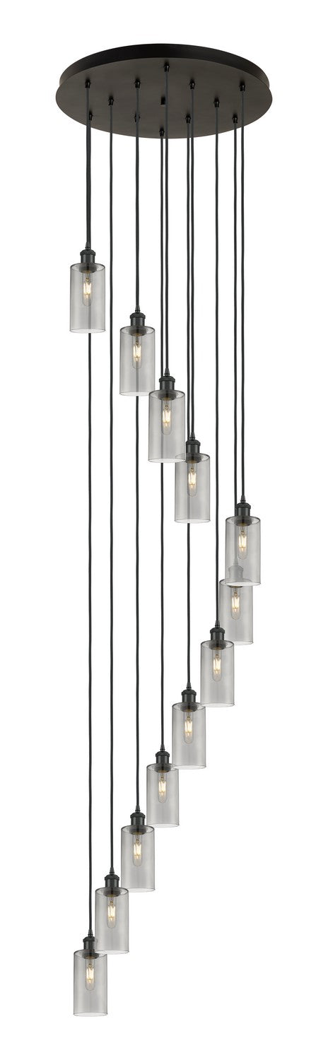 Innovations 126B-12P-BK-G434-7SM 12 Light Pendant, Matte Black