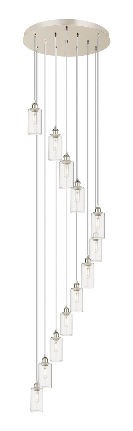 Innovations 126B-12P-PN-G434-7CL 12 Light Pendant, Polished Nickel