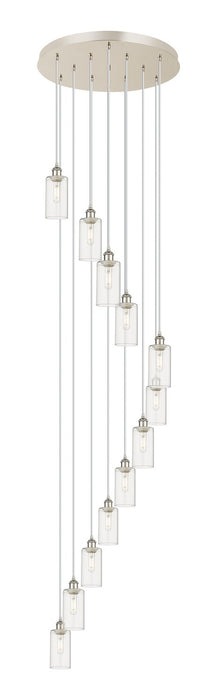 Innovations 126B-12P-PN-G434-7CL 12 Light Pendant, Polished Nickel