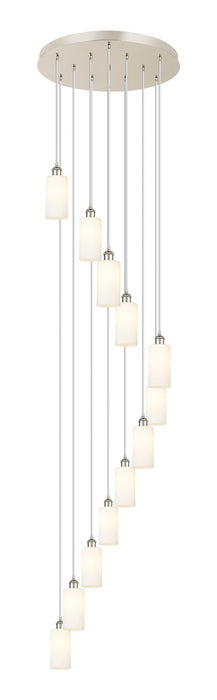 Innovations 126B-12P-PN-G434-7WH 12 Light Pendant, Polished Nickel