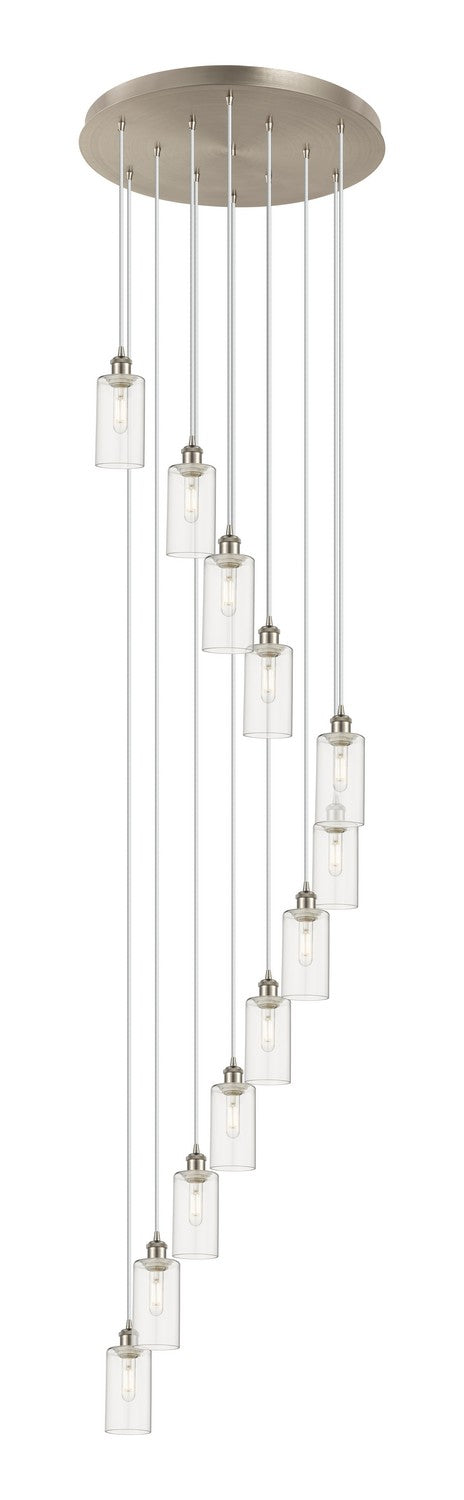 Innovations 126B-12P-SN-G434-7CL 12 Light Pendant, Brushed Satin Nickel