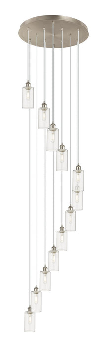 Innovations 126B-12P-SN-G434-7CL 12 Light Pendant, Brushed Satin Nickel