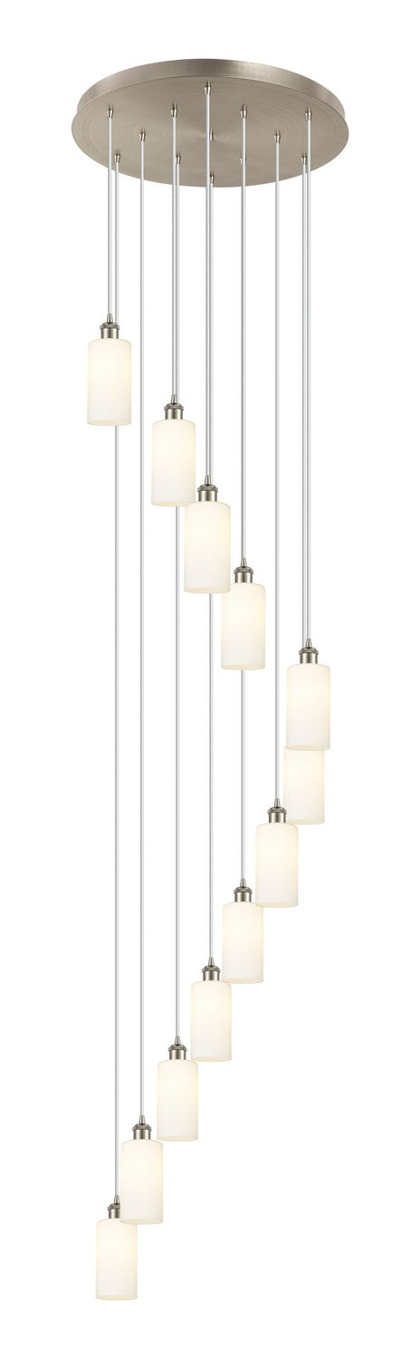 Innovations 126B-12P-SN-G434-7WH 12 Light Pendant, Brushed Satin Nickel