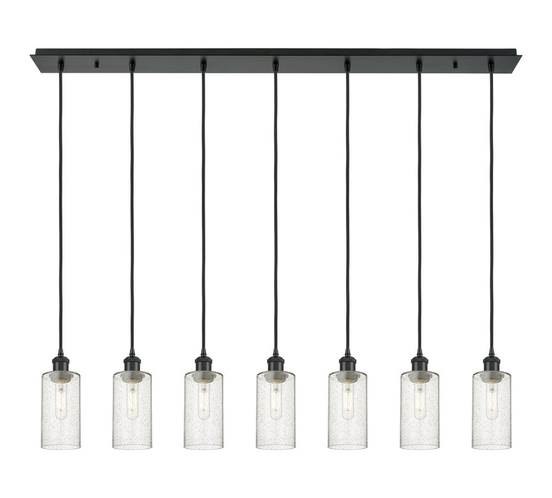 Innovations 127B-7P-BK-G434-7SDY Seven Light Linear Pendant, Matte Black