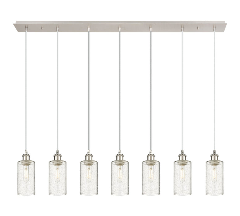 Innovations 127B-7P-PN-G434-7SDY Seven Light Linear Pendant, Polished Nickel