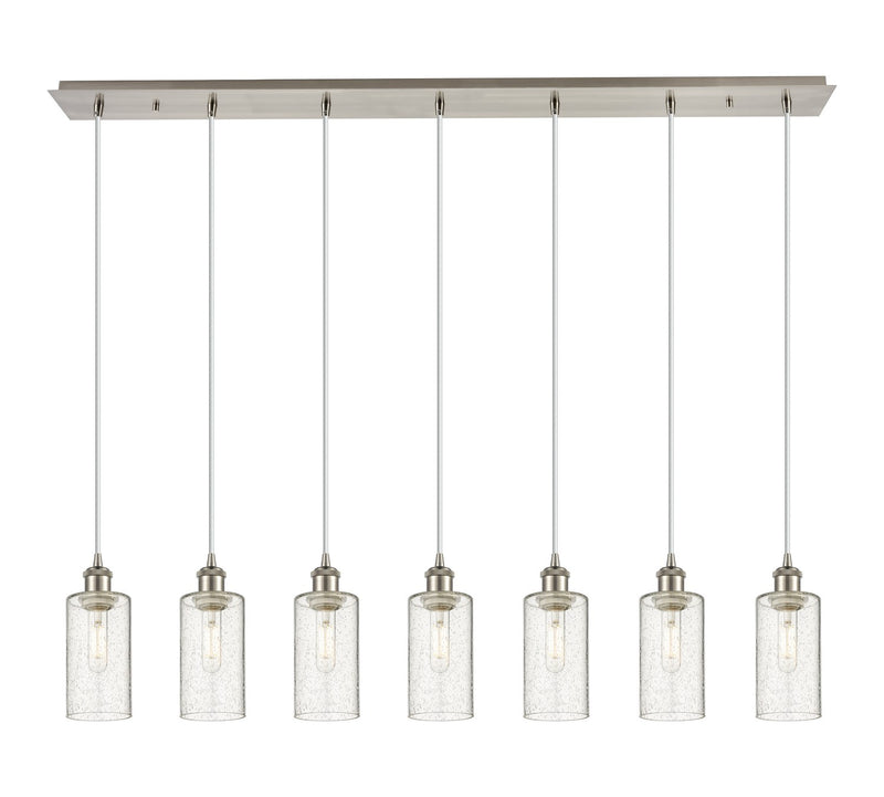 Innovations 127B-7P-SN-G434-7SDY Seven Light Linear Pendant, Brushed Satin Nickel