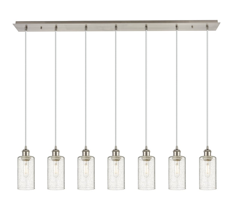 Innovations 127B-7P-SN-G434-7SDY Seven Light Linear Pendant, Brushed Satin Nickel