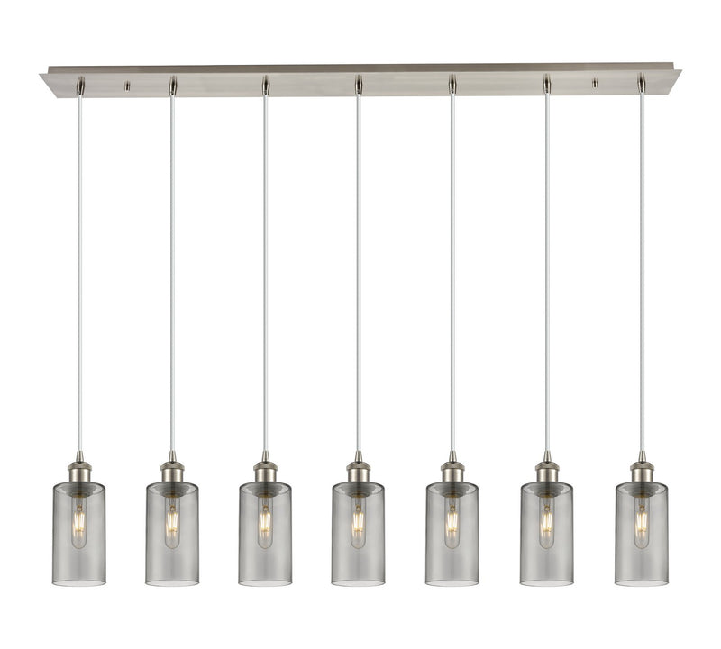 Innovations 127B-7P-SN-G434-7SM Seven Light Linear Pendant, Brushed Satin Nickel