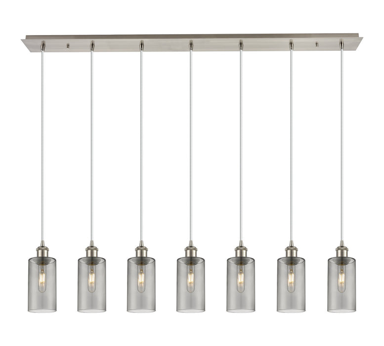 Innovations 127B-7P-SN-G434-7SM Seven Light Linear Pendant, Brushed Satin Nickel