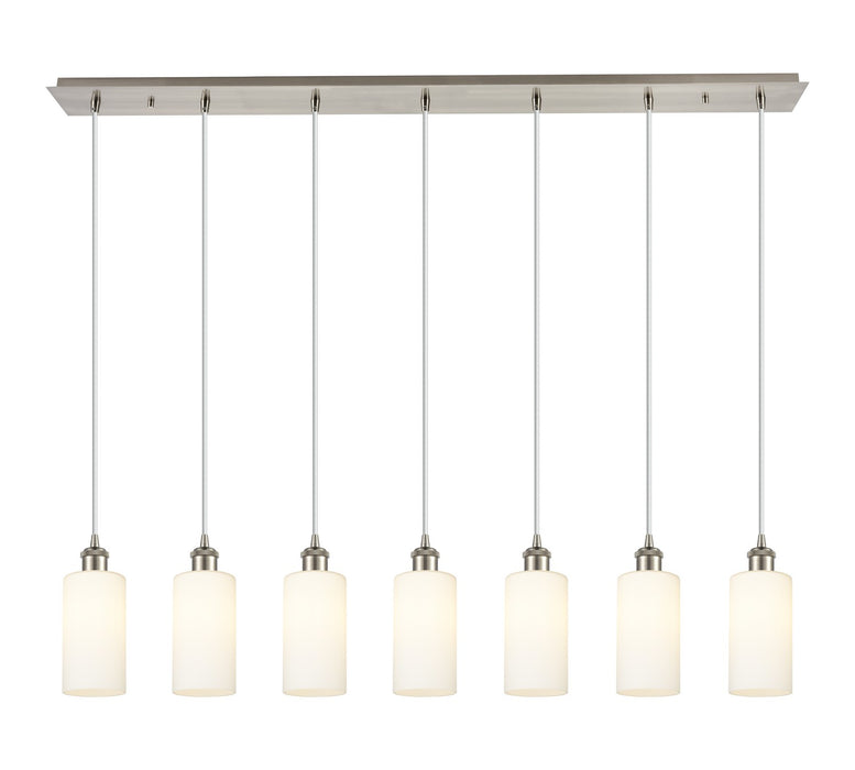 Innovations 127B-7P-SN-G434-7WH Seven Light Linear Pendant, Brushed Satin Nickel