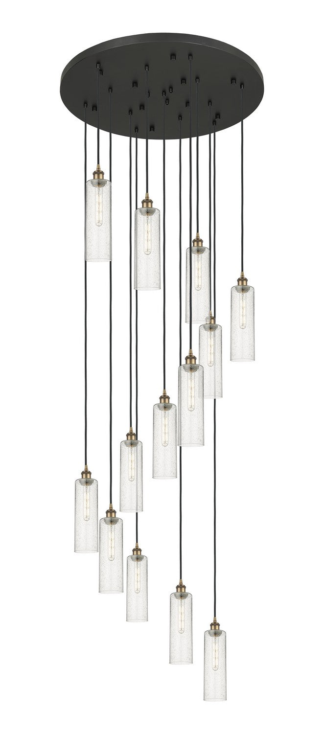 Innovations 132BK-B-13P-BB-G434-12SDY 13 Light Pendant, Brushed Brass