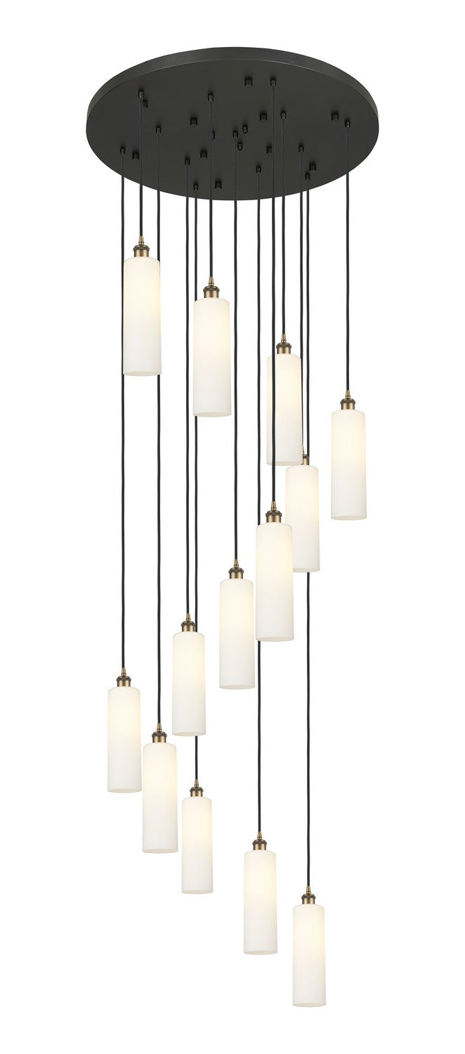 Innovations 132BK-B-13P-BB-G434-12WH 13 Light Pendant, Brushed Brass