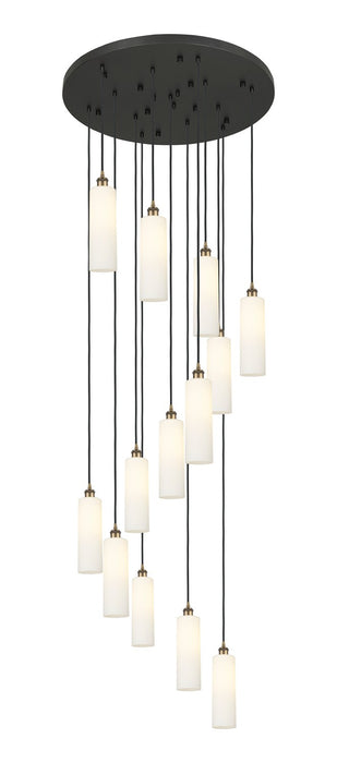 Innovations 132BK-B-13P-BB-G434-12WH 13 Light Pendant, Brushed Brass