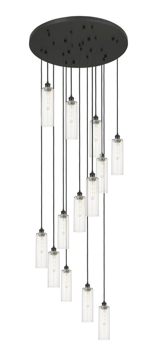 Innovations 132BK-B-13P-BK-G434-12CL 13 Light Pendant, Matte Black