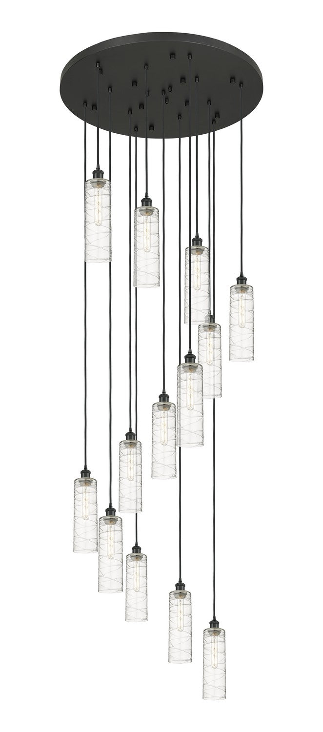 Innovations 132BK-B-13P-BK-G434-12DE 13 Light Pendant, Matte Black