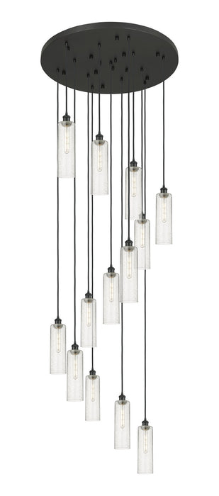 Innovations 132BK-B-13P-BK-G434-12SDY 13 Light Pendant, Matte Black