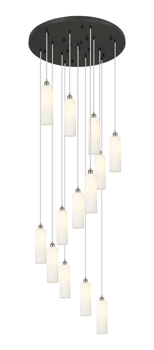 Innovations 132BK-B-13P-SN-G434-12WH 13 Light Pendant, Brushed Satin Nickel