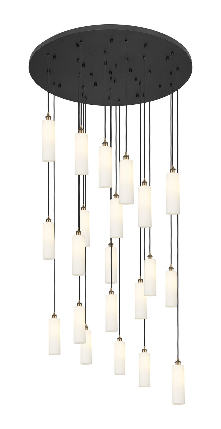 Innovations 148BK-B-21P-BB-G434-12WH 21 Light Pendant, Brushed Brass