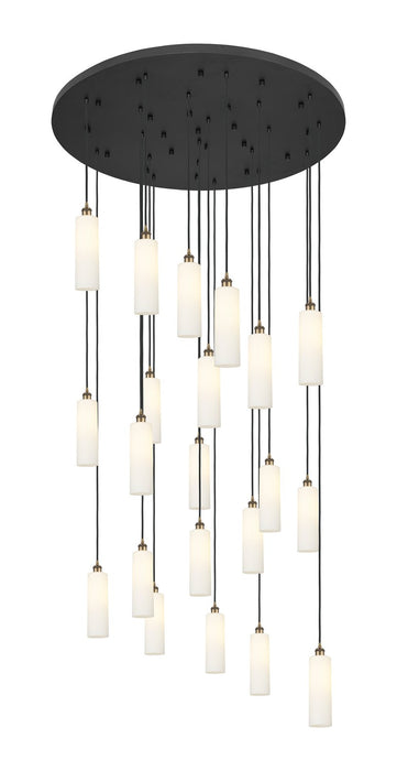 Innovations 148BK-B-21P-BB-G434-12WH 21 Light Pendant, Brushed Brass